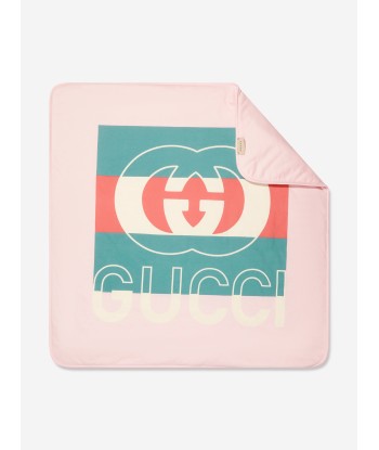 Gucci Baby Girls Logo Blanket in Pink les ligaments