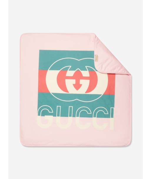 Gucci Baby Girls Logo Blanket in Pink les ligaments