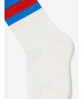 Gucci Kids GG Logo Socks in White En savoir plus