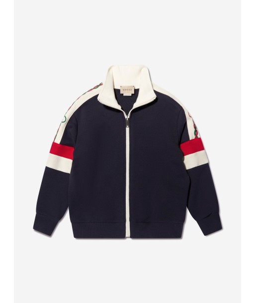 Gucci Boys Zip Up Top in Navy Vous souhaitez 