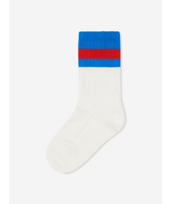 Gucci Kids GG Logo Socks in White la chaussure