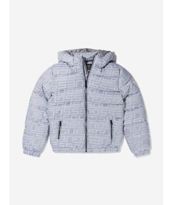 Guess Boys Jacquard Logo Padded Jacket vente chaude votre 