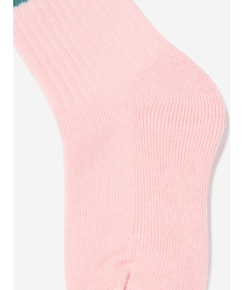 Gucci Girls GG Logo Socks in Pink Venez acheter