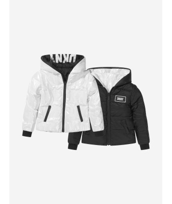 DKNY Girls Reversible Hooded Puffer Jacket Venez acheter