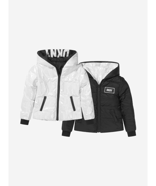 DKNY Girls Reversible Hooded Puffer Jacket Venez acheter