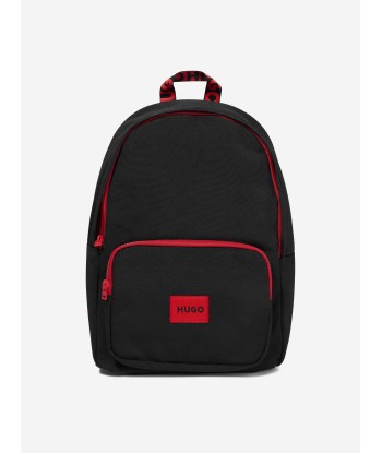 Hugo Kids Logo Backpack in Black Vous souhaitez 