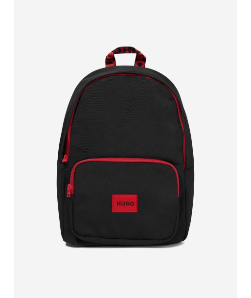 Hugo Kids Logo Backpack in Black Vous souhaitez 