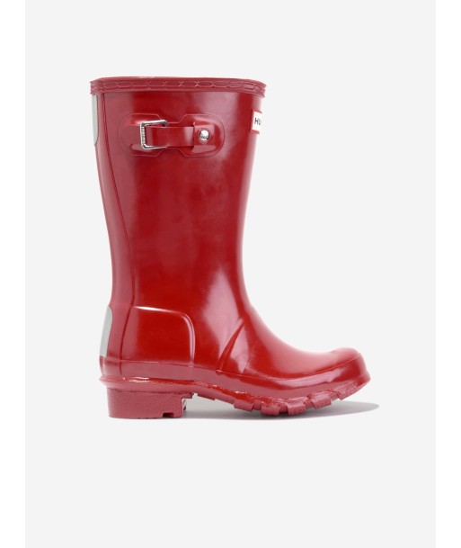 Hunter Kids Original Gloss Wellington Boots in Red de France