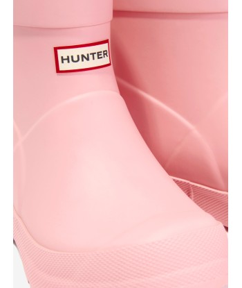 Hunter Girls Play Wellington Boots in Pink pas cher