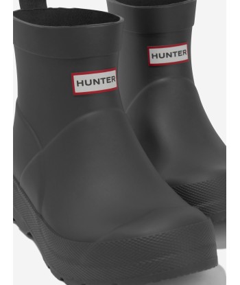 Hunter Kids Play Wellington Boots in Black en linge