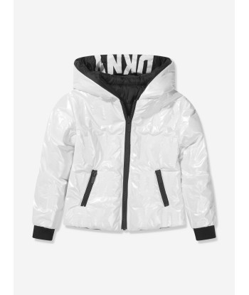 DKNY Girls Reversible Hooded Puffer Jacket Venez acheter