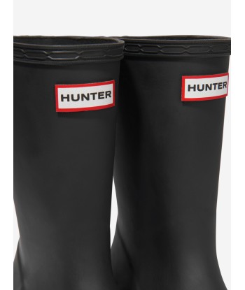 Hunter Kids Original First Classic Wellington Boots in Black Economisez 