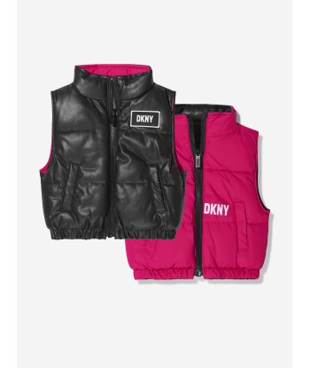 DKNY Girls Reversible Padded Gilet de votre