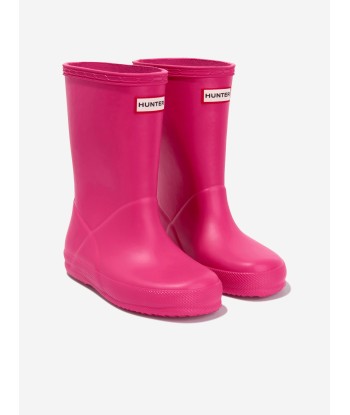 Hunter Girls Original First Classic Wellington Boots in Pink JUSQU'A -70%! 