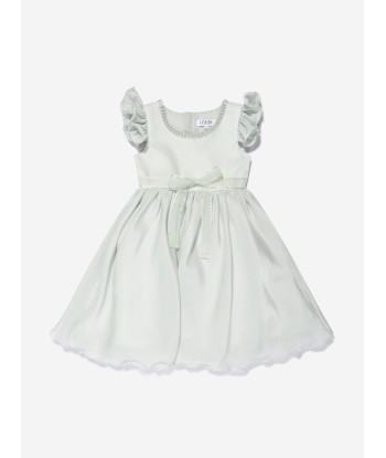 iAMe Girls Ruffle Detail A Line Dress in Green 2023