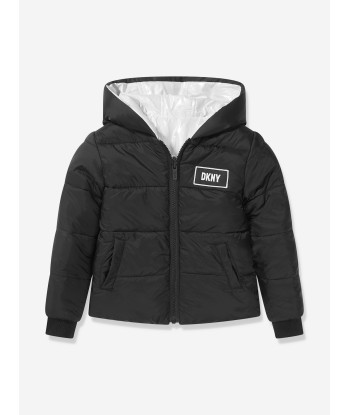 DKNY Girls Reversible Hooded Puffer Jacket Venez acheter