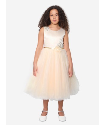 iAMe Girls Tulle Dress in Cream pas cher chine