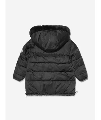 DKNY Girls Hooded Puffer Jacket Véritable concentré