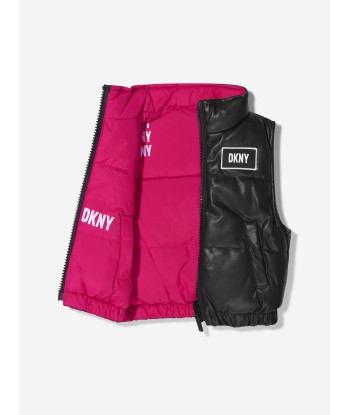 DKNY Girls Reversible Padded Gilet de votre