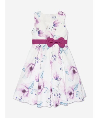 iAMe Girls Floral Printed A Line Dress in Pink Véritable concentré