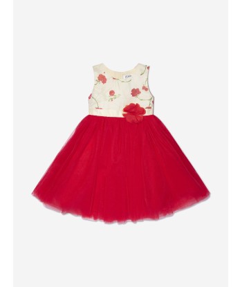 iAMe Girls A Line Tulle Dress in Red Comparez et commandez 