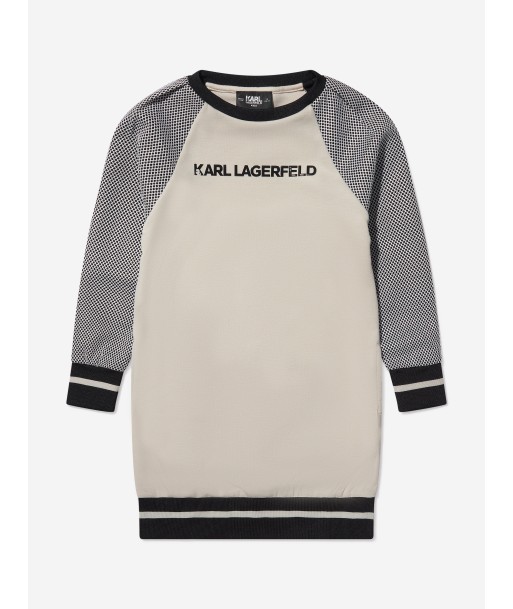 Karl Lagerfeld Girls Mesh Sleeve Sweater Dress Comparez et commandez 