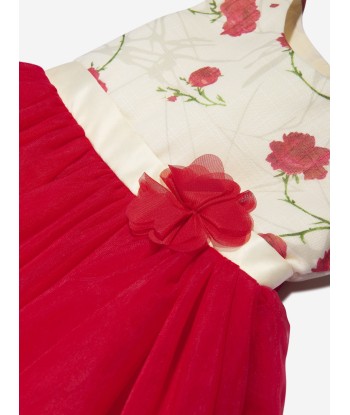 iAMe Girls A Line Tulle Dress in Red Comparez et commandez 