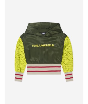 Karl Lagerfeld Girls Logo Print Hoodie Véritable concentré