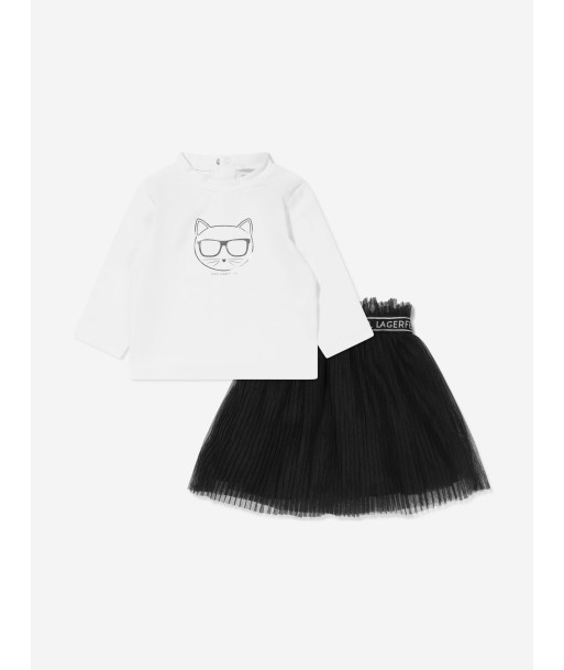 Karl Lagerfeld Baby Girls T-Shirt And Skirt Set pas chere