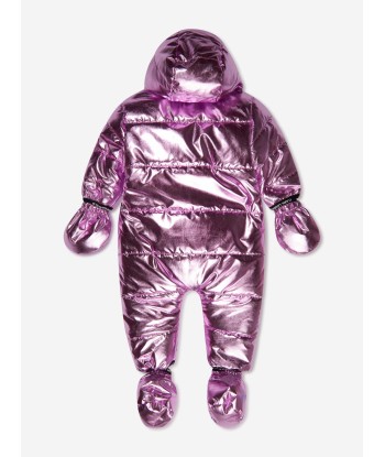 Karl Lagerfeld Baby Girls Shiny Padded Snowsuit Découvrez la collection