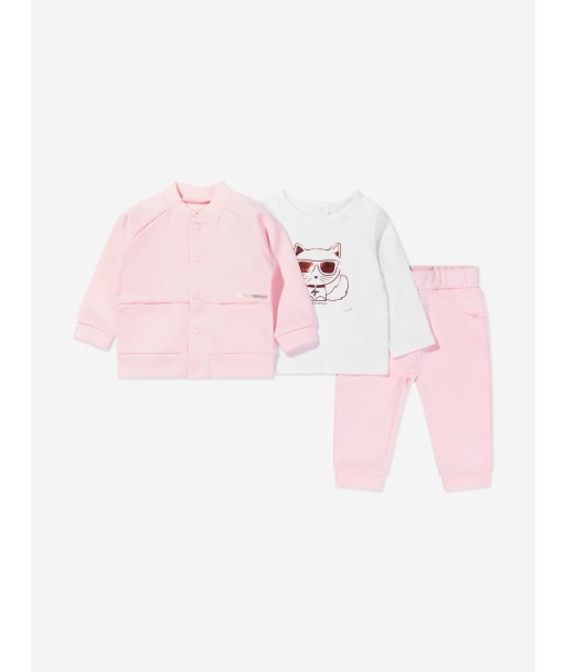 Karl Lagerfeld Baby Girls Tracksuit Set (3 Piece) Les magasins à Paris