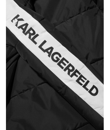 Karl Lagerfeld Boys Logo Sleeve Puffer Jacket pas chere