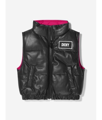 DKNY Girls Reversible Padded Gilet de votre