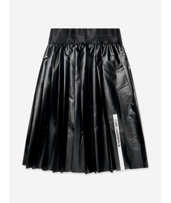 Karl Lagerfeld Girls Pleated Midi Skirt in Black 50-70% off 