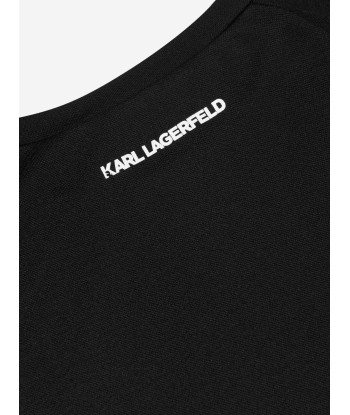 Karl Lagerfeld Girls Karl And Choupette Dress in Black Fin de série