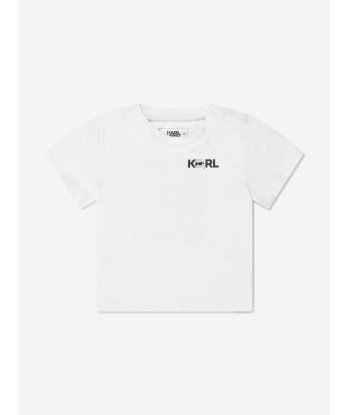 Karl Lagerfeld Baby Boys T-Shirt And Shorts Set in White En savoir plus