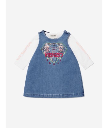 KENZO Baby Girls Jersey And Denim 2 In 1 Dress votre