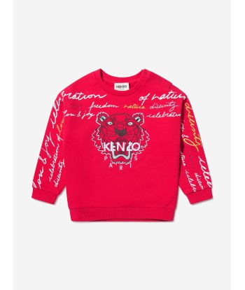 KENZO Baby Girls Embroidered Tiger Sweatshirt Livraison rapide