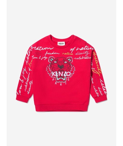 KENZO Baby Girls Embroidered Tiger Sweatshirt Livraison rapide