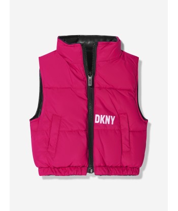 DKNY Girls Reversible Padded Gilet de votre