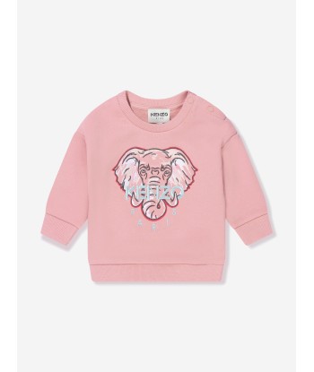 KENZO Baby Girls Embroidered Elephant Sweatshirt À commander