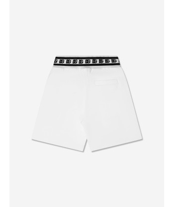 Dolce & Gabbana Boys Logo Band Shorts in White pas chere