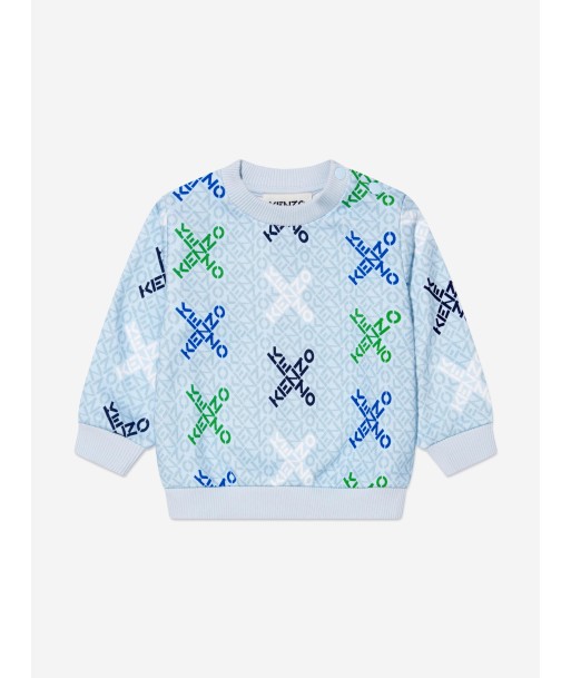 KENZO Baby Boys Cross Logo Sweatshirt Paris Déstockage Promo