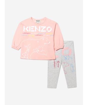 KENZO Baby Girls Logo T-Shirt And Leggings Set Economisez 