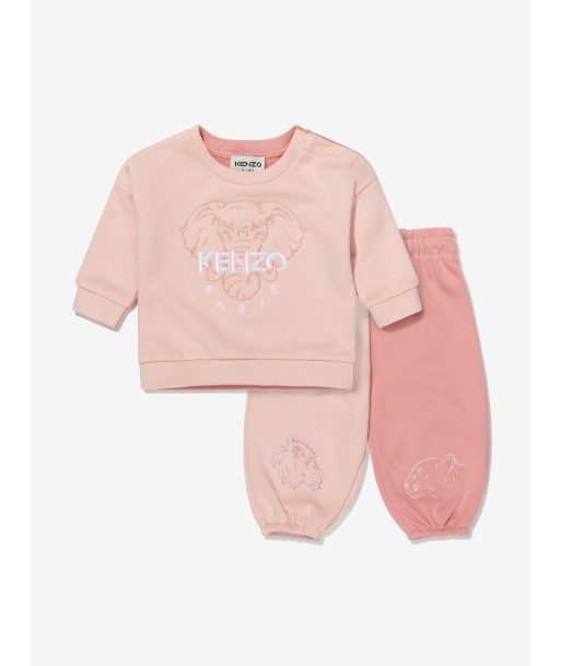 KENZO Baby Girls Colourblock Reversible Tracksuit pas cher 