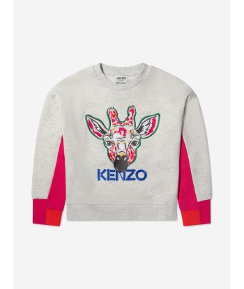 KENZO Girls Embroidered Giraffe Sweatshirt offre 