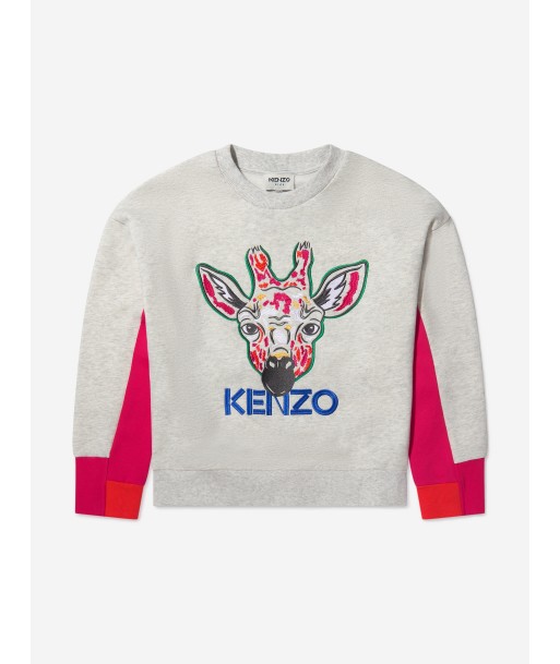 KENZO Girls Embroidered Giraffe Sweatshirt offre 