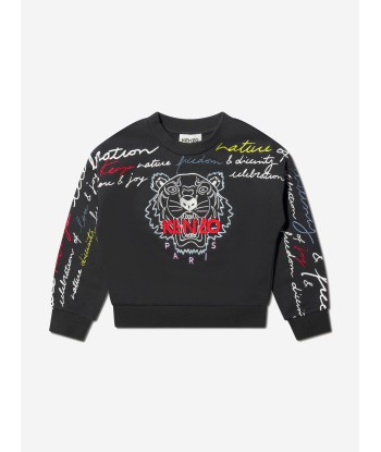 KENZO Girls Embroidered Tiger Sweatshirt offre 