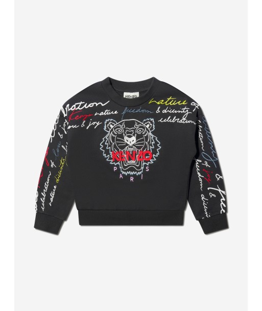 KENZO Girls Embroidered Tiger Sweatshirt offre 