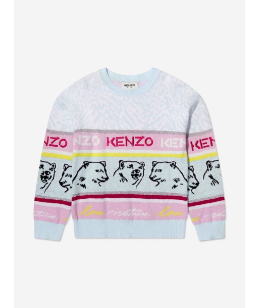 KENZO Girls Knitted Iconics Jumper shop